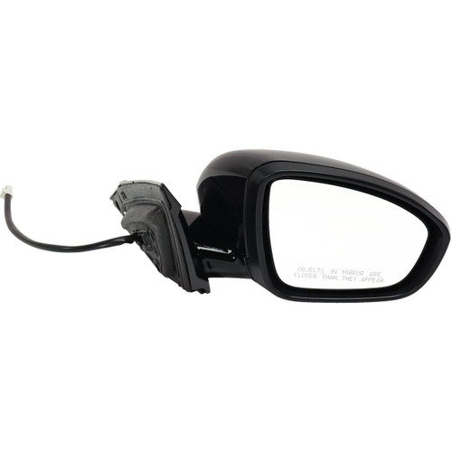 DOOR MIRROR RH POWER HTD GLOSS BLACK W/SIGNAL REPLACEMENT FOR NISSAN ALTIMA 2022 PARTSLINK NUMBER NI1321313