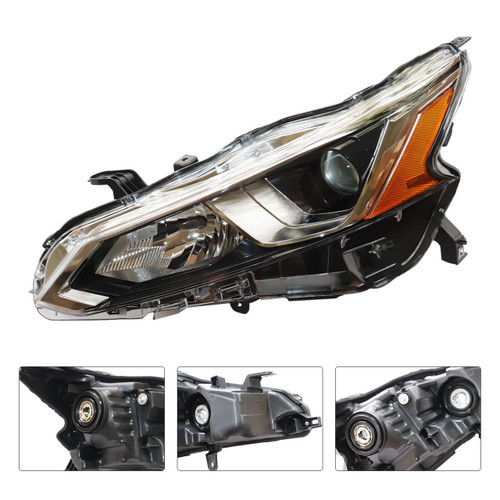 HEAD LAMP LH HALOGEN W/O AUTO LEVELING REPLACEMENT FOR NISSAN ALTIMA 2022 PARTSLINK NUMBER NI2502265V