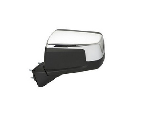 DOOR MIRROR LH POWER CHROME HTD REPLACEMENT FOR CHEVROLET PICKUP CHEVY SILVERADO 1500-2014-2020 2020 PARTSLINK NUMBER GM1320585
