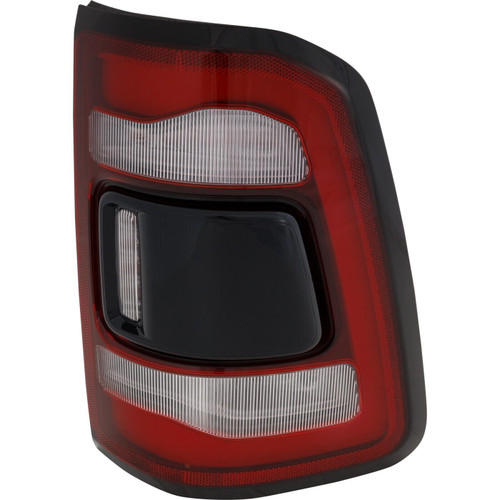 TAIL LAMP RH LED BLACK CENTER LENS/TRIM W/O BLIND SPOT/LOGO HQ REPLACEMENT FOR RAM PICKUP-RAM-1500-2011-2022 2022 PARTSLINK NUMBER CH2801216
