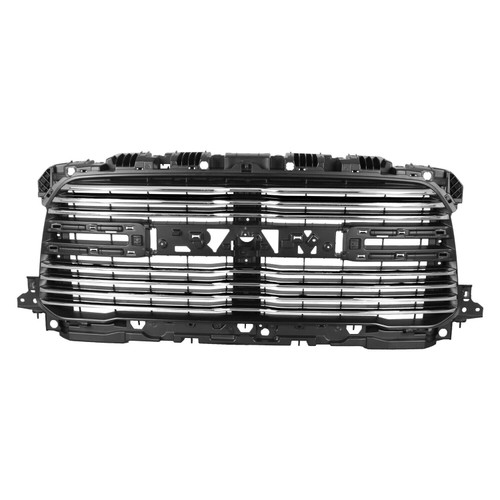 GRILLE FR CHROME BILLET TYPE USE W/ NOSTRILS W/O MOLDINGS LARAMIE MODELS REPLACEMENT FOR RAM PICKUP-RAM-5500-2011-2022 2022 PARTSLINK NUMBER CH1200442