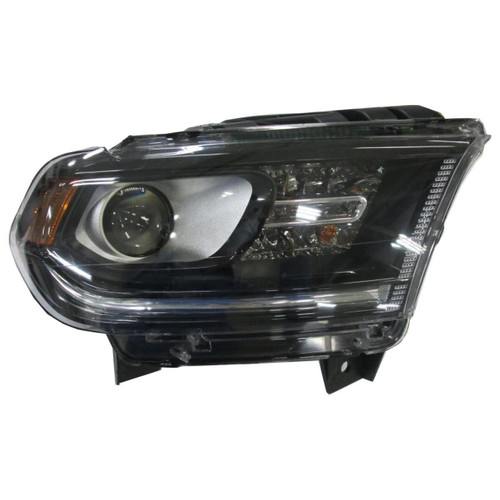 HEAD LAMP RH W/O LED LAMP BLACK TRIM HQ REPLACEMENT FOR DODGE DURANGO 2020 PARTSLINK NUMBER CH2503302