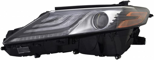 HEAD LAMP LH LED SMOKED BEZEL W/ LED DAYTIME RUNNIG LAMP XSE CAPA REPLACEMENT FOR TOYOTA CAMRY HYBRID 2022 PARTSLINK NUMBER TO2502300C