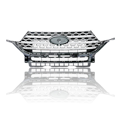 GRILLE FR PTD SILVER W/CHROME MOLDING REPLACEMENT FOR FORD EXPLORER LIMITED 2020 PARTSLINK NUMBER FO1200656 GRILLE FR PTD SILVER W/CHROME MOLDING REPLACEMENT FOR FORD EXPLORER LIMITED 2020 PARTSLINK NUMBER FO1200656
