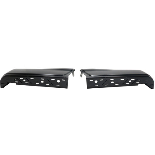 BUMPER FACE BAR RR LH/RH (SET) BLACK W/O SENSOR REPLACEMENT FOR FORD PICKUP F150-2015-2020 2020 PARTSLINK NUMBER FO1102382