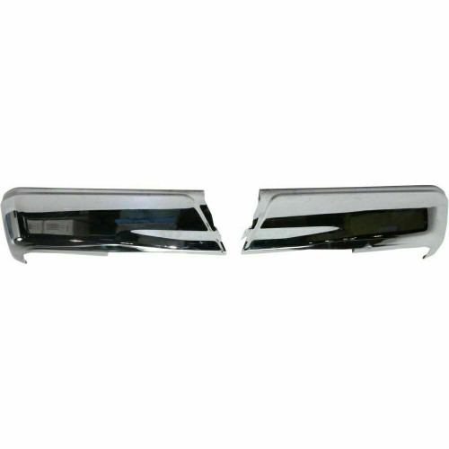 BUMPER FACE BAR RR LH/RH (SET) CHROME W/O SENSOR REPLACEMENT FOR FORD PICKUP F150-2015-2020 2020 PARTSLINK NUMBER FO1102380