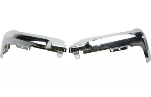 BUMPER FACE BAR RR LH/RH (SET) CHROME STEEL W/O SENSOR HOLES REPLACEMENT FOR FORD PICKUP FORD SUPERDUTY-1997-2020(F250-F350) 2020 PARTSLINK NUMBER FO1102386 BUMPER FACE BAR RR LH/RH (SET) CHROME STEEL W/O SENSOR HOLES REPLACEMENT FOR FORD PICKUP FORD SUPERDUTY-1997-2020(F250-F350) 2020 PARTSLINK NUMBER FO1102386