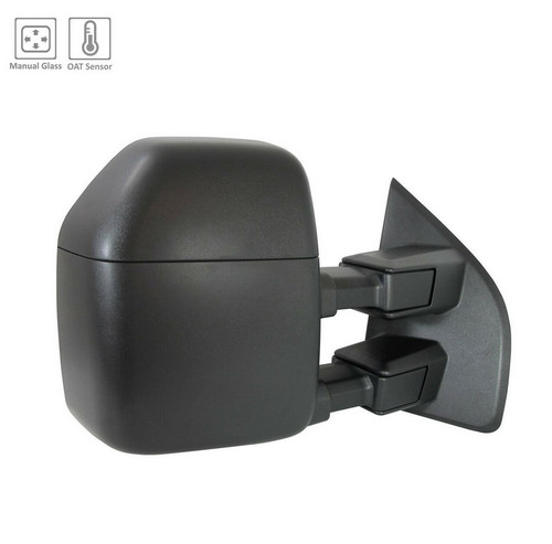 DOOR MIRROR RH MANUAL TOW W/TEMPERATURE SENSOR/ TEXTURED CAP REPLACEMENT FOR FORD PICKUP FORD SUPERDUTY-1997-2020(F250-F350) 2020 PARTSLINK NUMBER FO1321606
