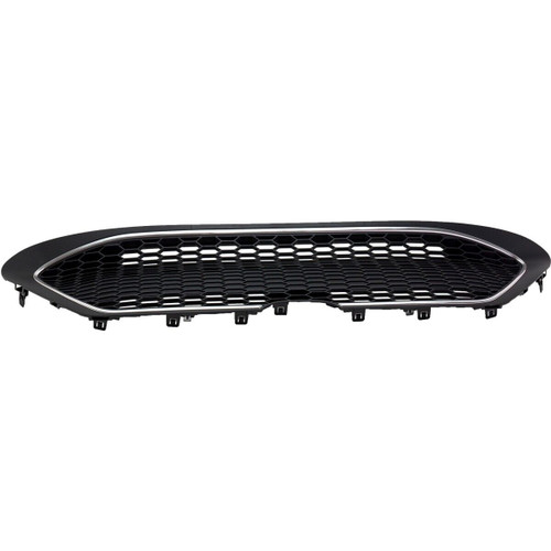 GRILLE LOWER TEXTURED BLACK W/PTD SILVER MOULDING XLE NORTH AMERICAN BUILT REPLACEMENT FOR TOYOTA COROLLA SEDAN 2022 PARTSLINK NUMBER TO1036205U