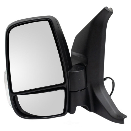 DOOR MIRROR LH POWER TEXTURED SHORT ARM 12 PIN CONNECTOR W/SIGNAL/BLIND SPOT/POWER FOLD FOR MEDIUM/HIGH ROOF REPLACEMENT FOR FORD TRANSIT T-150 CREW VAN 2020 PARTSLINK NUMBER FO1320654