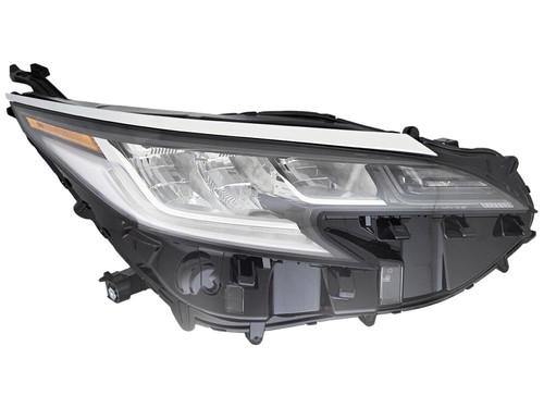 HEAD LAMP RH LED CHROME BEZEL W/ LED LOWER STRIP FITS LTD HQ REPLACEMENT FOR TOYOTA SIENNA 2022 PARTSLINK NUMBER TO2503307 HEAD LAMP RH LED CHROME BEZEL W/ LED LOWER STRIP FITS LTD HQ REPLACEMENT FOR TOYOTA SIENNA 2022 PARTSLINK NUMBER TO2503307