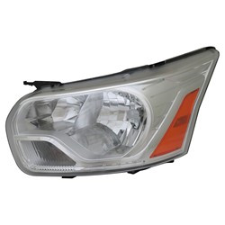 HEAD LAMP LH W/O LOGO W/CHROME TRIM FROM 9/2/15 CAPA REPLACEMENT FOR FORD TRANSIT T-350HD PASSNGR VAN 2020 PARTSLINK NUMBER FO2502357C