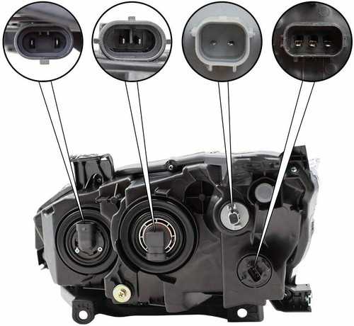 HEAD LAMP RH HALOGEN W/BLACK BEZEL REPLACEMENT FOR HONDA  CIVIC COUPE 2020 PARTSLINK NUMBER HO2503192U