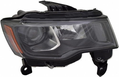 HEAD LAMP RH HALOGEN W/BLACK BEZEL REPLACEMENT FOR JEEP GRAND CHEROKEE 2020 PARTSLINK NUMBER CH2503309U