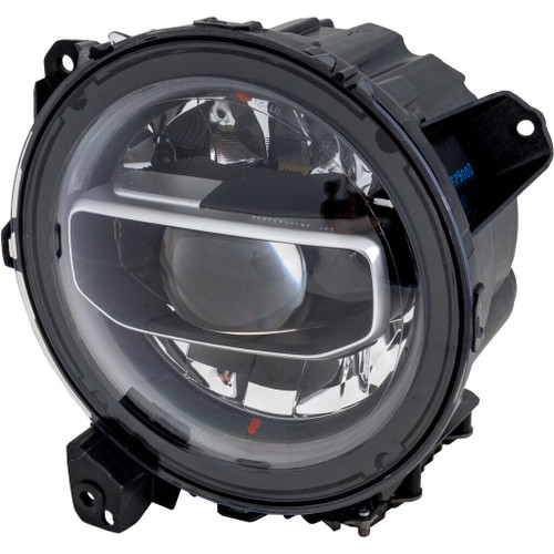 HEAD LAMP LH LED CHROME W/O LOGO HQ REPLACEMENT FOR JEEP WRANGLER JL 2020 PARTSLINK NUMBER CH2502327