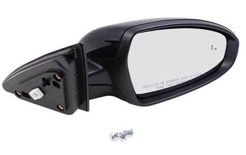 DOOR MIRROR RH POWER HTD GLOSS BLACK W/BLIND SPOT REPLACEMENT FOR KIA FORTE 2020 PARTSLINK NUMBER KI1321225