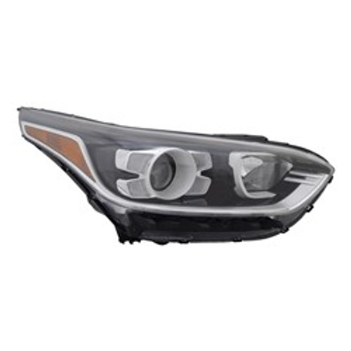 HEAD LAMP RH HALOGEN W/LED DRL CAPA REPLACEMENT FOR KIA FORTE 2020 PARTSLINK NUMBER KI2503241C