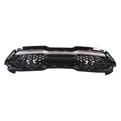 GRILLE FR PTD BLACK W/SMOKED CHROME MOLDING REPLACEMENT FOR KIA NIRO 2020 PARTSLINK NUMBER KI1200214