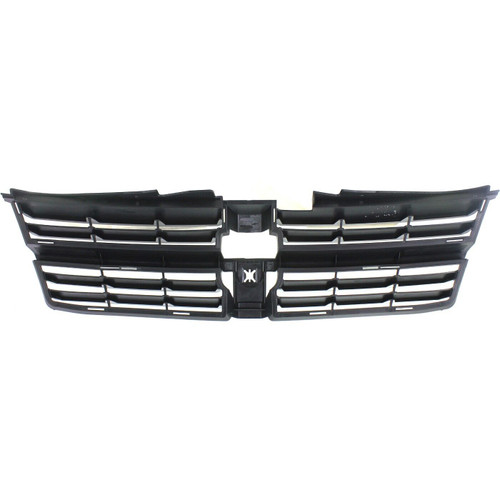 GRILLE MATTE-BLACK REPLACEMENT FOR DODGE CARAVAN 2010 PARTSLINK NUMBER CH1200310