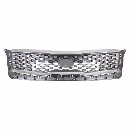 GRILLE FR PTD GRAY W/BRIGHT CHROME OUTER MOLDING REPLACEMENT FOR KIA TELLURIDE 2020 PARTSLINK NUMBER KI1200208 GRILLE FR PTD GRAY W/BRIGHT CHROME OUTER MOLDING REPLACEMENT FOR KIA TELLURIDE 2020 PARTSLINK NUMBER KI1200208