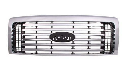 GRILLE CHROME FRAME 6 CHROME BARS BILLET STYLE REPLACEMENT FOR FORD PICKUP FORD LIGHTDUTY - 1997-2014 (F150) 2010 PARTSLINK NUMBER FO1200531 GRILLE CHROME FRAME 6 CHROME BARS BILLET STYLE REPLACEMENT FOR FORD PICKUP FORD LIGHTDUTY - 1997-2014 (F150) 2010 PARTSLINK NUMBER FO1200531