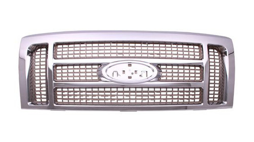 GRILLE KING RANCH GOLD W/CHROME FRAME REPLACEMENT FOR FORD PICKUP FORD LIGHTDUTY - 1997-2014 (F150) 2010 PARTSLINK NUMBER FO1200522 GRILLE KING RANCH GOLD W/CHROME FRAME REPLACEMENT FOR FORD PICKUP FORD LIGHTDUTY - 1997-2014 (F150) 2010 PARTSLINK NUMBER FO1200522