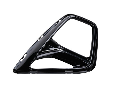 HEAD LAMP BEZEL RH PTD BLACK W/CHROME MOLDING REPLACEMENT FOR CHEVROLET BLAZER 2022 PARTSLINK NUMBER GM1039260