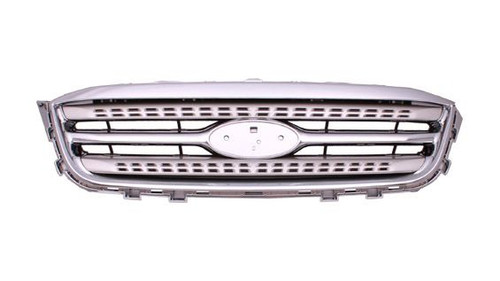 GRILLE PAINTED-SILVER W/CHROME MLDG REPLACEMENT FOR FORD TAURUS SHO 2010 PARTSLINK NUMBER FO1200526 GRILLE PAINTED-SILVER W/CHROME MLDG REPLACEMENT FOR FORD TAURUS SHO 2010 PARTSLINK NUMBER FO1200526