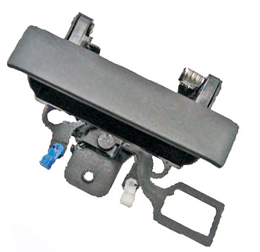 TAILGATE HANDLE TEXTURED BLACK W/KEY HOLE REPLACEMENT FOR GMC PICKUP GMC DENALI 1500 2010 PARTSLINK NUMBER GM1915124