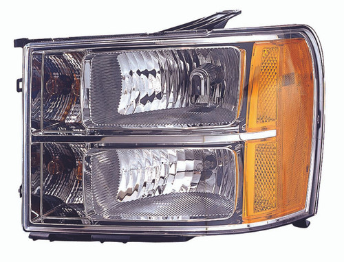 HEAD LAMP LH HQ REPLACEMENT FOR GMC PICKUP GMC SIERRA -1500 99-13 2500-3500 99-10 2010 PARTSLINK NUMBER GM2502283