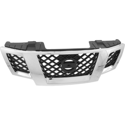 GRILLE BLACK- CHROME REPLACEMENT FOR NISSAN FRONTIER PICKUP 2020 PARTSLINK NUMBER NI1200233 GRILLE BLACK- CHROME REPLACEMENT FOR NISSAN FRONTIER PICKUP 2020 PARTSLINK NUMBER NI1200233