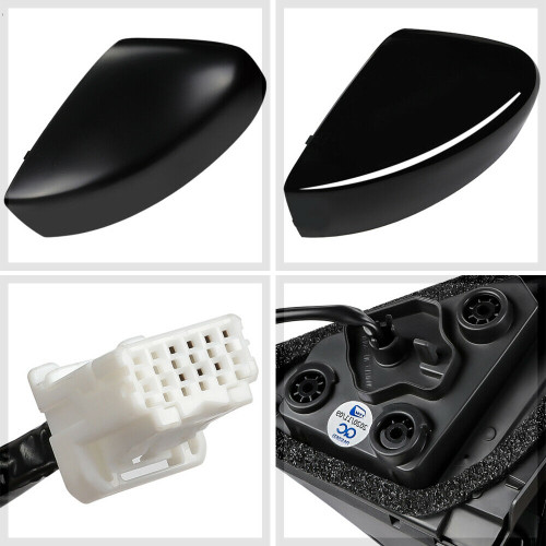 DOOR MIRROR RH POWER PTM HTD CONVEX GLASS W/BLIND SPOT DETECTION W/O SIGNAL REPLACEMENT FOR NISSAN KICKS 2020 PARTSLINK NUMBER NI1321297