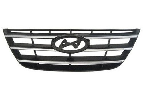 GRILLE CHROME/BLACK REPLACEMENT FOR HYUNDAI SONATA 2010 PARTSLINK NUMBER HY1200152 GRILLE CHROME/BLACK REPLACEMENT FOR HYUNDAI SONATA 2010 PARTSLINK NUMBER HY1200152