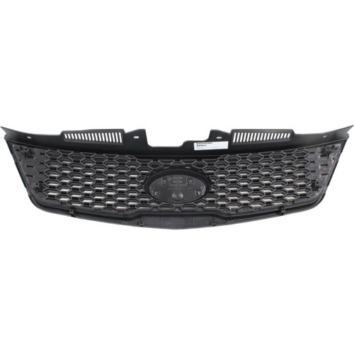 GRILLE MATT-BLACK PARTIAL PAINTED SILVER GRAY (KOUP) REPLACEMENT FOR KIA FORTE KOUP (COUPE) 2010 PARTSLINK NUMBER KI1200142 GRILLE MATT-BLACK PARTIAL PAINTED SILVER GRAY (KOUP) REPLACEMENT FOR KIA FORTE KOUP (COUPE) 2010 PARTSLINK NUMBER KI1200142