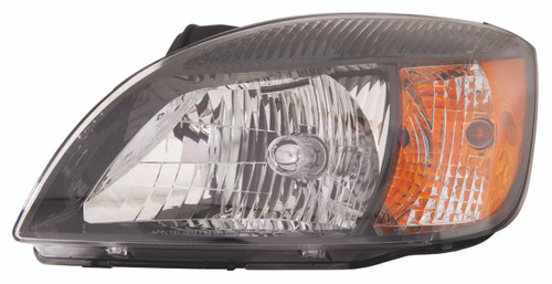 HEAD LAMP LH BLACK BEZEL HQ  REPLACEMENT FOR KIA RIO5 - 2006-2011 2010 PARTSLINK NUMBER  KI2502153