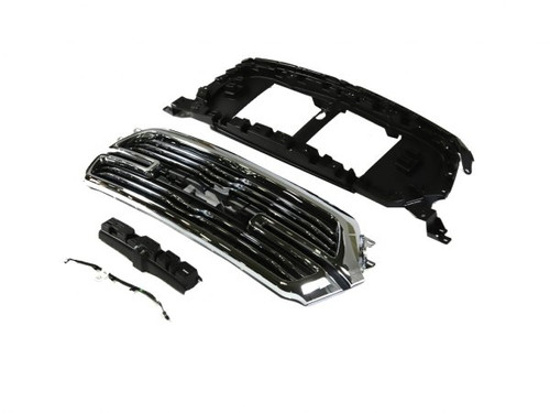 GRILLE CHROME SURROUND W/CHROME BILLETS W/CAMERA LARAMIE MODEL REPLACEMENT FOR RAM PICKUP-RAM-1500-2011-2022 2020 PARTSLINK NUMBER CH1200418 GRILLE CHROME SURROUND W/CHROME BILLETS W/CAMERA LARAMIE MODEL REPLACEMENT FOR RAM PICKUP-RAM-1500-2011-2022 2020 PARTSLINK NUMBER CH1200418