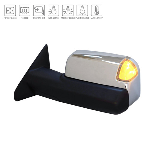 DOOR MIRROR LH POWER HTD/PUDDLE/SIGNAL/SPOTTER/SENSOR REPLACEMENT FOR RAM PICKUP-RAM-2500-2011-2022 2020 PARTSLINK NUMBER CH1320507 DOOR MIRROR LH POWER HTD/PUDDLE/SIGNAL/SPOTTER/SENSOR REPLACEMENT FOR RAM PICKUP-RAM-2500-2011-2022 2020 PARTSLINK NUMBER CH1320507