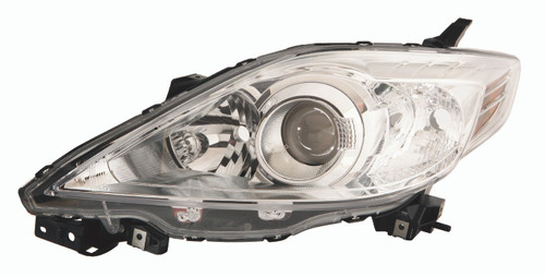 HEAD LAMP LH HALOGEN W/CHROME BEZEL HQ REPLACEMENT FOR MAZDA MAZDA 5 2010 PARTSLINK NUMBER MA2518124 HEAD LAMP LH HALOGEN W/CHROME BEZEL HQ REPLACEMENT FOR MAZDA MAZDA 5 2010 PARTSLINK NUMBER MA2518124
