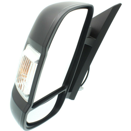 DOOR MIRROR LH MANUAL BLACK W/SIGNAL/TEMPERATURE SENSOR NON-EXTENDING/ MANUAL FOLD W/O HEAT REPLACEMENT FOR RAM PROMASTER 2500 2020 PARTSLINK NUMBER CH1320417