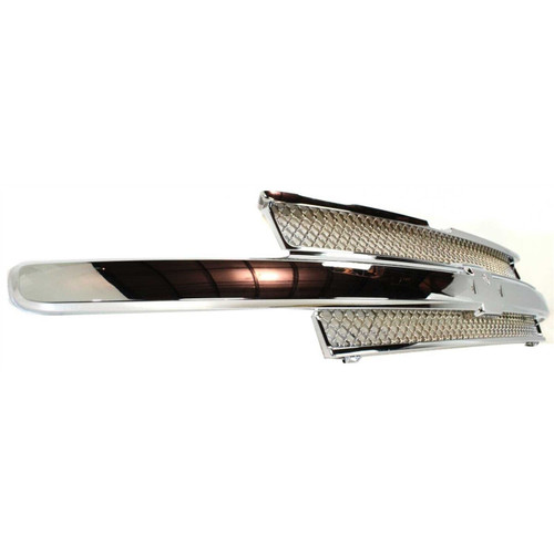 GRILLE CHROME/BLACK W/O WASHER HOLE  REPLACEMENT FOR CHEVROLET TRAILBLAZER 2002  PARTSLINK NUMBER 	GM1200477