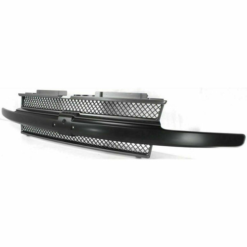 GRILLE W/BLACK MOLD W/O H/L WASHERS   REPLACEMENT FOR CHEVROLET TRAILBLAZER 2002  PARTSLINK NUMBER GM1200470