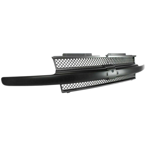 GRILLE W/BLACK MOLD W/O H/L WASHERS   REPLACEMENT FOR CHEVROLET TRAILBLAZER 2002  PARTSLINK NUMBER GM1200470