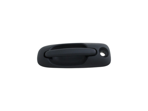 DOOR HANDLE FR LH OUTER W/KEY HOLE TEXTURED BLACK   REPLACEMENT FOR DODGE CARAVAN 2001 PARTSLINK NUMBER  CH1310123