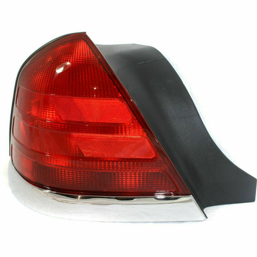 TAIL LAMP LH (CHROME MOULDING-2 BULB-RED) HQ REPLACEMENT FOR FORD CROWN VICTORIA 2001 PARTSLINK NUMBER FO2800176 TAIL LAMP LH (CHROME MOULDING-2 BULB-RED) HQ REPLACEMENT FOR FORD CROWN VICTORIA 2001 PARTSLINK NUMBER FO2800176