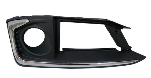 FOG LAMP BEZEL FR LH BLACK W/CHROME TRIM EX/TOURING MODEL REPLACEMENT FOR HONDA CIVIC SEDAN 2019    PARTSLINK NUMBER 	HO1038148U