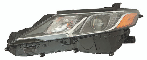 HEAD LAMP RH HALOGEN L/LE/SE NORTH AMERICA BUILT LED H/L BEAM HQ REPLACEMENT FOR TOYOTA CAMRY HYBRID 2020 PARTSLINK NUMBER TO2503255