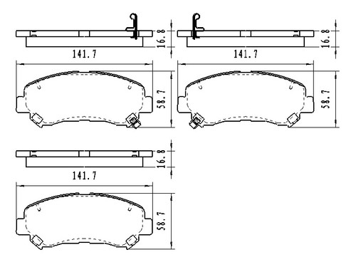 BRAKE PADS SET FR CERAMIC REPLACEMENT FOR NISSAN MAXIMA 2010 PARTSLINK NUMBER D1374 BRAKE PADS SET FR CERAMIC REPLACEMENT FOR NISSAN MAXIMA 2010 PARTSLINK NUMBER D1374