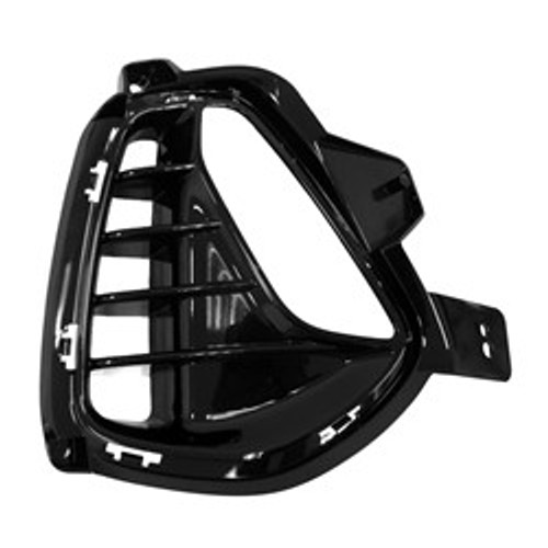 FOG LAMP BEZEL FR RH BIGHT BLACK FINISH W/O N-LINE REPLACEMENT FOR HYUNDAI ELANTRA GT-HATCHBACK 2019 PARTSLINK NUMBER HY1039153 FOG LAMP BEZEL FR RH BIGHT BLACK FINISH W/O N-LINE REPLACEMENT FOR HYUNDAI ELANTRA GT-HATCHBACK 2019 PARTSLINK NUMBER HY1039153