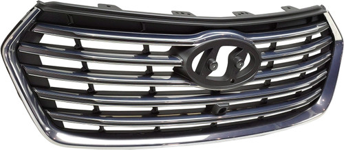 GRILLE BLACK W/SILVER SURROUND W/5CHROME BARS W/CAMERA EXCLUDE SPORT MODEL REPLACEMENT FOR HYUNDAI SANTA FE XL 2019 PARTSLINK NUMBER HY1200205 GRILLE BLACK W/SILVER SURROUND W/5CHROME BARS W/CAMERA EXCLUDE SPORT MODEL REPLACEMENT FOR HYUNDAI SANTA FE XL 2019 PARTSLINK NUMBER HY1200205