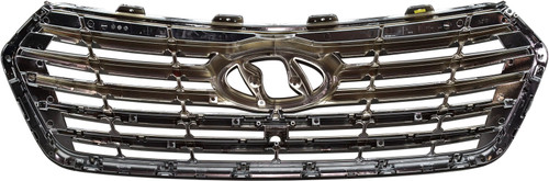 GRILLE BLACK W/SILVER SURROUND W/5CHROME BARS W/CAMERA EXCLUDE SPORT MODEL REPLACEMENT FOR HYUNDAI SANTA FE XL 2019 PARTSLINK NUMBER HY1200205 GRILLE BLACK W/SILVER SURROUND W/5CHROME BARS W/CAMERA EXCLUDE SPORT MODEL REPLACEMENT FOR HYUNDAI SANTA FE XL 2019 PARTSLINK NUMBER HY1200205